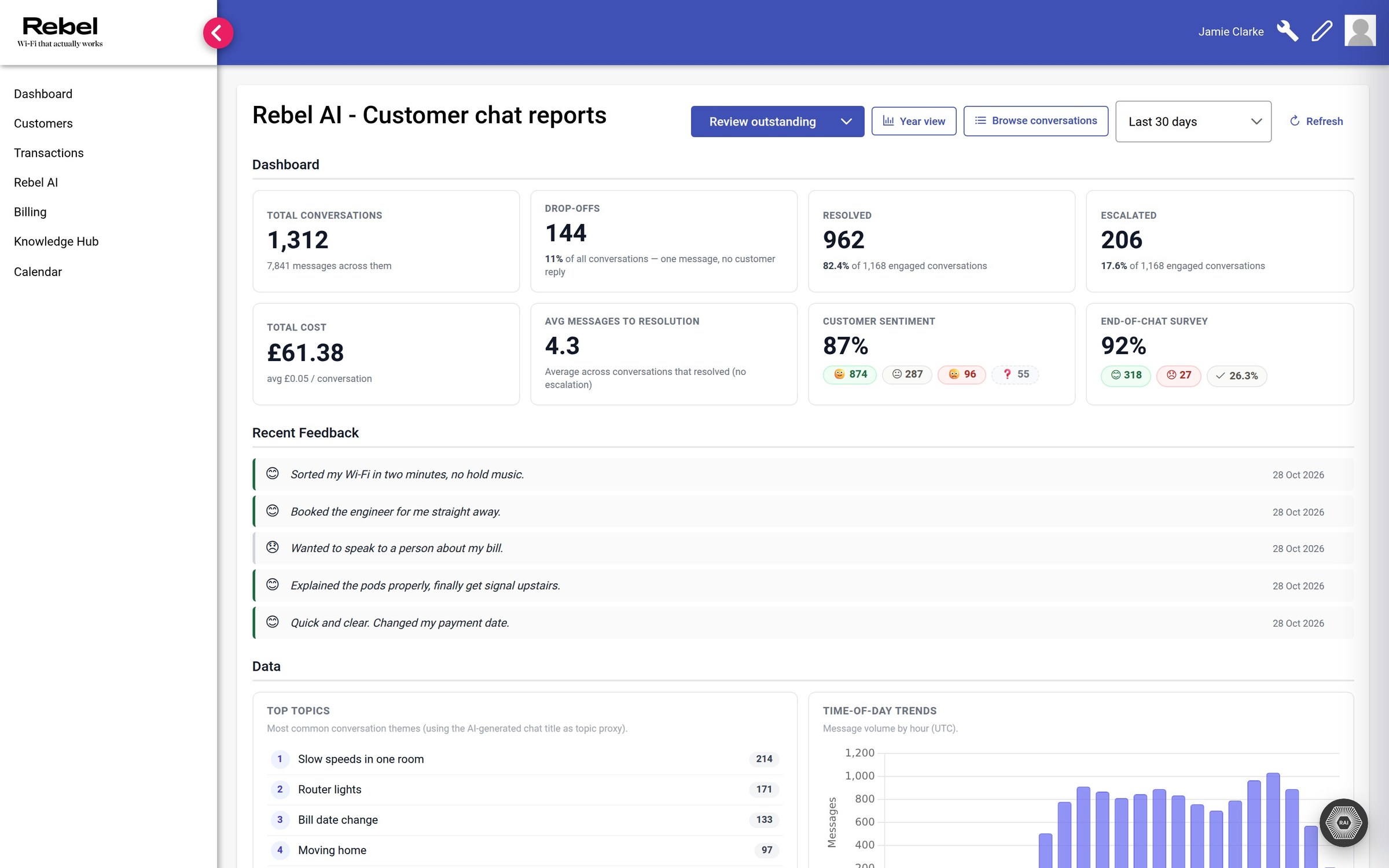 Rebel Internet: ai chat reports